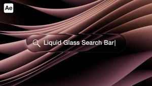 Videohive Liquid Glass Search Bar - Text Typing Animation | After Effects Template Openers template preview