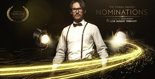 Cinema Awards Promo Video Displays template preview