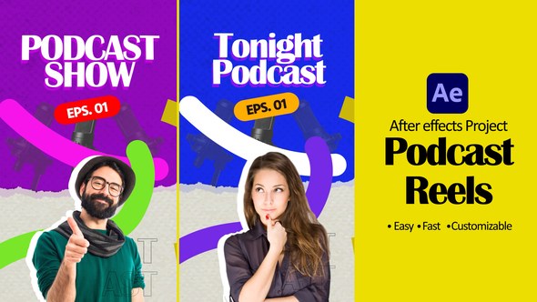 Videohive Podcast Instagram Reels 59029585 Openers template preview