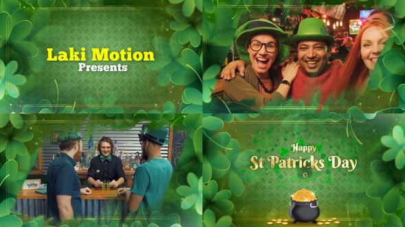 Videohive St Patrick's Day SlideShow Openers template preview