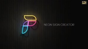 Videohive Neon Sign Creator Logo Stings template preview