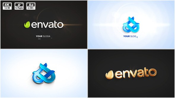 Videohive Clean Extrude Logo Animation Logo Stings template preview