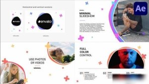 Videohive Simple Shapes Slideshow for After Effects Openers template preview