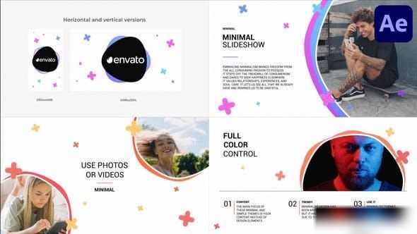 Videohive Simple Shapes Slideshow for After Effects Openers template preview