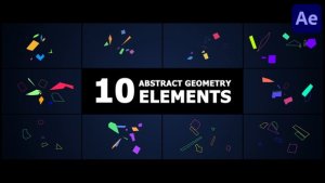 Videohive Abstract Geometry Elements for After Effects Elements template preview