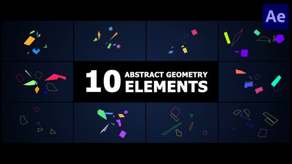Videohive Abstract Geometry Elements for After Effects Elements template preview