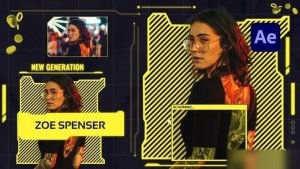 Videohive Cyberpunk Scan Openers template preview