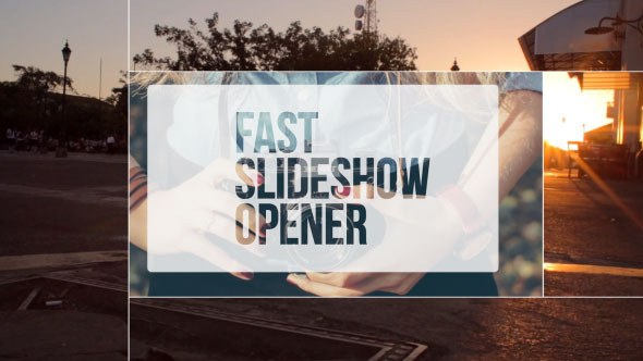 Videohive Fast Slideshow Opener Video Displays template preview