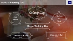 Videohive Wedding Titles 57236190 Titles template preview