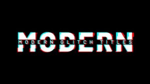 Videohive Modern Glitch Titles 45925900 Titles template preview