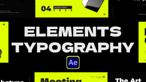 Videohive Elements Typography for After Effects Titles template preview