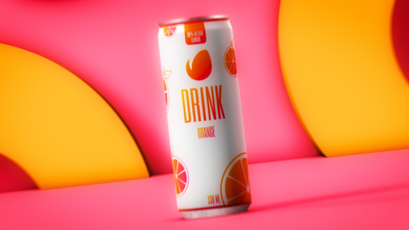 Videohive Clean Fizz Soft Drinks Product Promo template preview
