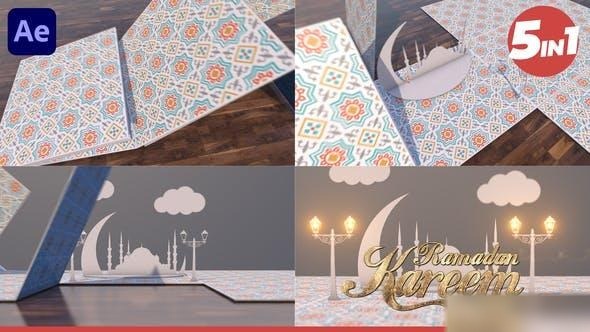 Videohive Ramadan Kareem Paperwork Openers Ramadan template preview