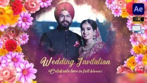 Videohive Indian Wedding Invitation Floral Slideshow Openers template preview