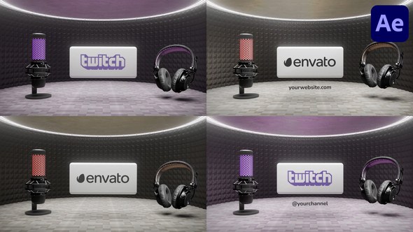 Videohive Podcast Logo Opener for After Effects Logo Stings template preview
