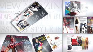 Magazine Promo Video Displays template preview