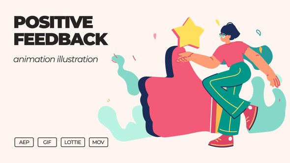 Videohive Positive Feedback - Animation Illustration Elements template preview