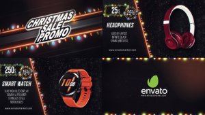 Christmas Sale Promo Video Displays template preview