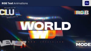 Videohive RGB Text Animation 57123432 Titles template preview