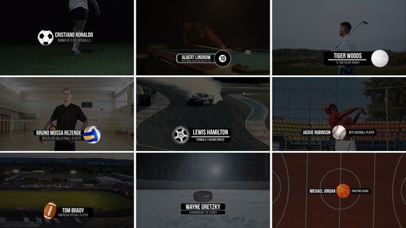 Videohive Sport Lower Thirds | After Effects Titles template preview