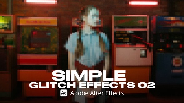 Videohive Simple Glitch Effect 02 Ae Elements template preview