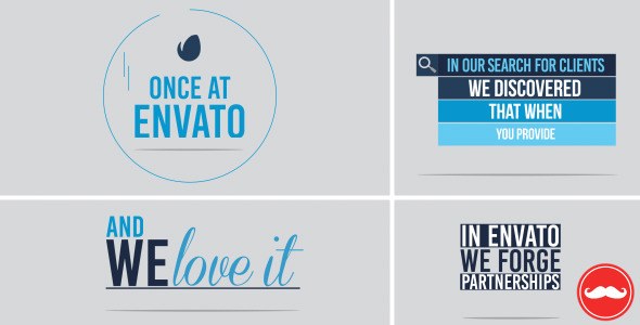 Videohive Flat Company Promotion Openers template preview