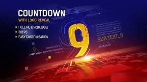Videohive Countdown with Logo Reveal Openers template preview