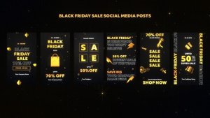 Videohive Black Friday Sale Social Media Posts Product Promo template preview