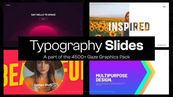 Videohive 10 Typography Slides V Broadcast-packages template preview