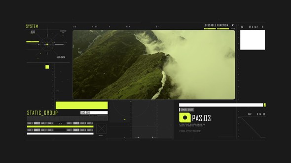 Videohive HUD Typography Monitoring 52912162 Infographics template preview