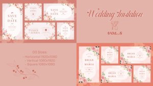 Videohive Angled Wedding Invitation Openers template preview