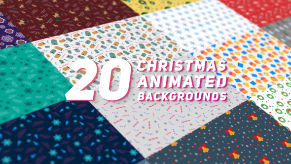 Videohive Animated Christmas Backgrounds Elements template preview