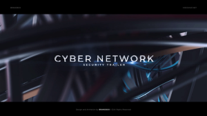 Videohive Cyber Network Security Trailer Video Displays template preview