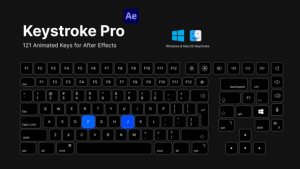 Videohive Keystroke Pro for After Effects Elements template preview