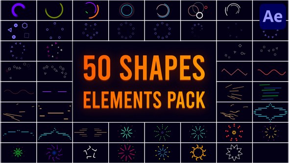 Videohive Shape Big Pack for After Effects Elements template preview