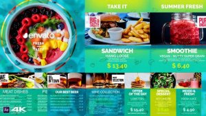 Favorite Restaurant Display v2 Video Displays template preview