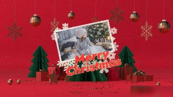 Videohive Christmas Greetings Intro Opener Openers template preview