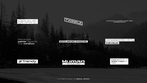Videohive Minimal Titles  AE 50792817 Titles template preview