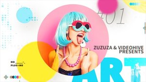Videohive Modern Circle Slideshow Openers template preview