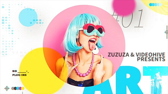 Videohive Modern Circle Slideshow Openers template preview