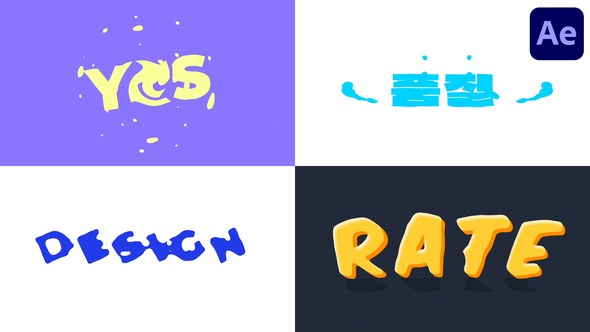 Videohive Looped Typography for After Effects Titles template preview