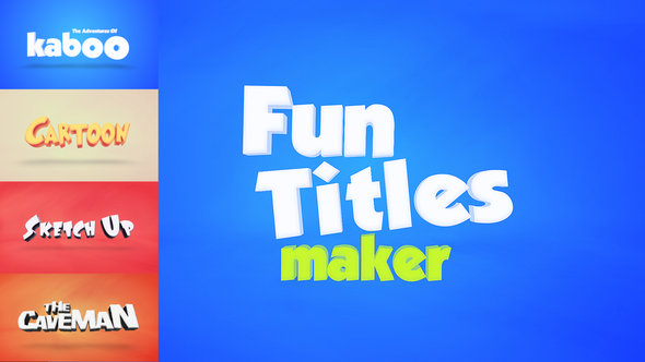 Fun Titles Constructor Video Displays template preview