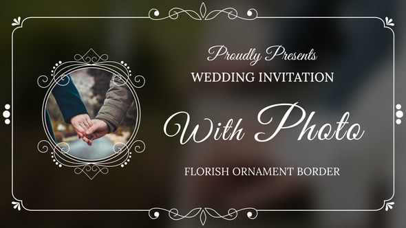 Videohive Wedding Invitation with Photo Elements template preview