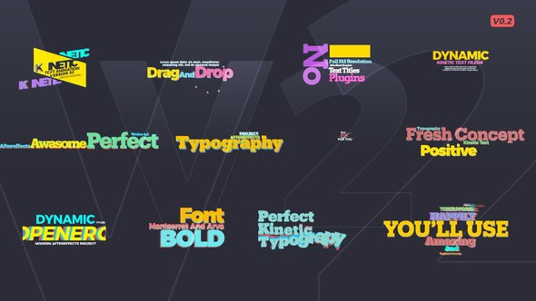 Videohive Kinetic Text V2 22015307 Titles template preview