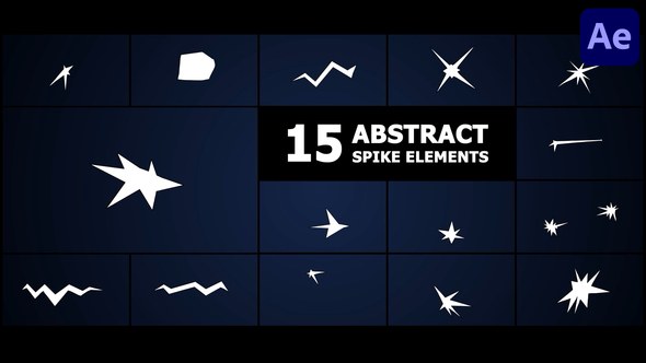 Videohive Abstract Spike Elements | After Effects Elements template preview