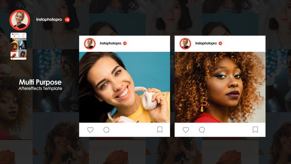 Videohive Insta Photo Promo Video Displays template preview
