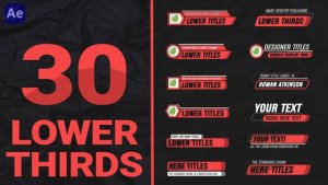 Videohive Lower Thirds Pack 49052549 Elements template preview