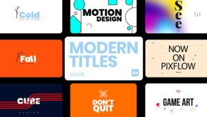 Videohive Modern Titles 05 for After Effects Titles template preview
