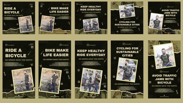 Videohive Transport Feed and Stories Instagram Openers template preview
