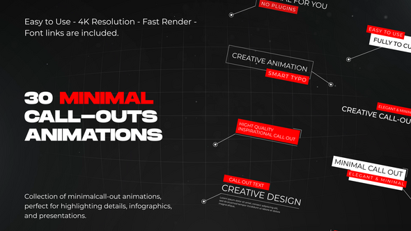 Videohive Minimal Call-Outs 59578140 Titles template preview